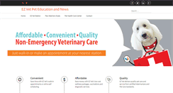 Desktop Screenshot of ezvetpetcare.com