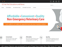 Tablet Screenshot of ezvetpetcare.com